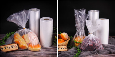 Plastik Bening Menghasilkan Tas Roll Untuk Makanan